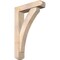 Ekena Millwork Thorton Craftsman Smooth Bracket w/ Offset Brace, Douglas Fir, 5 1/2"W x 22"D x 34"H BKT0604X22X34THR04SDF - alternate 1